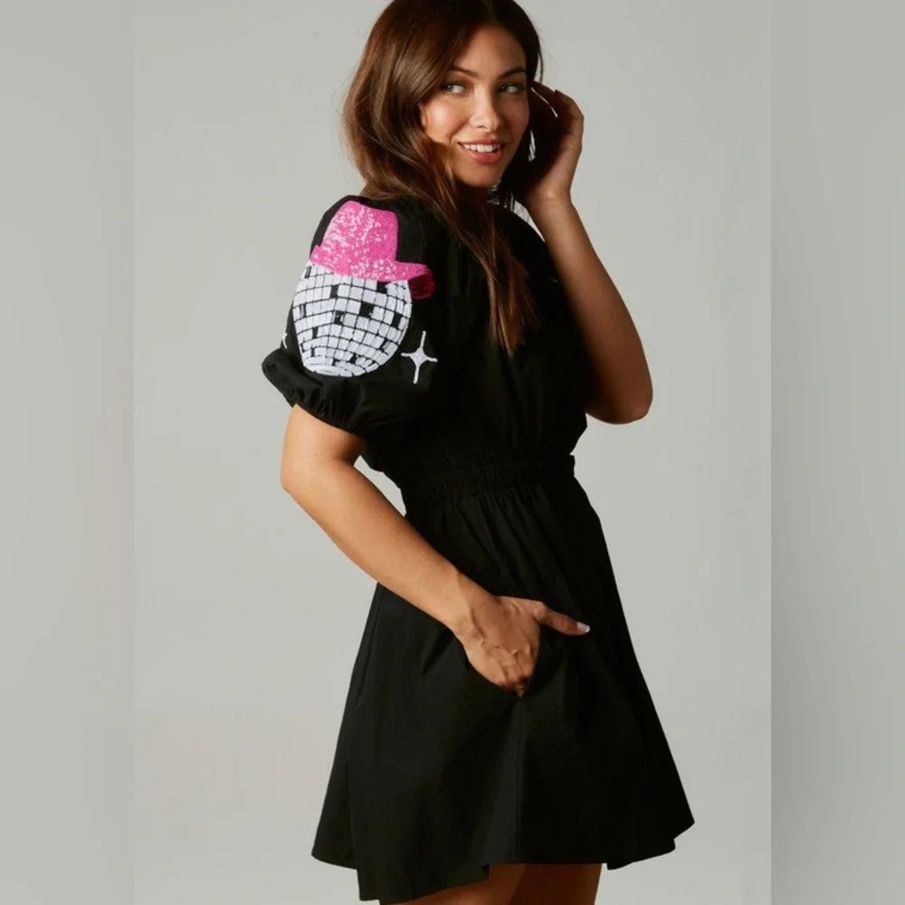 Fantastic Fawn Disco Skater Dress - Picture 3 of 13